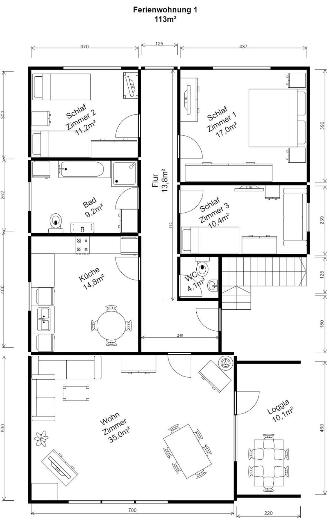 Ferienwohnung van den Berg Rees Zimmer foto